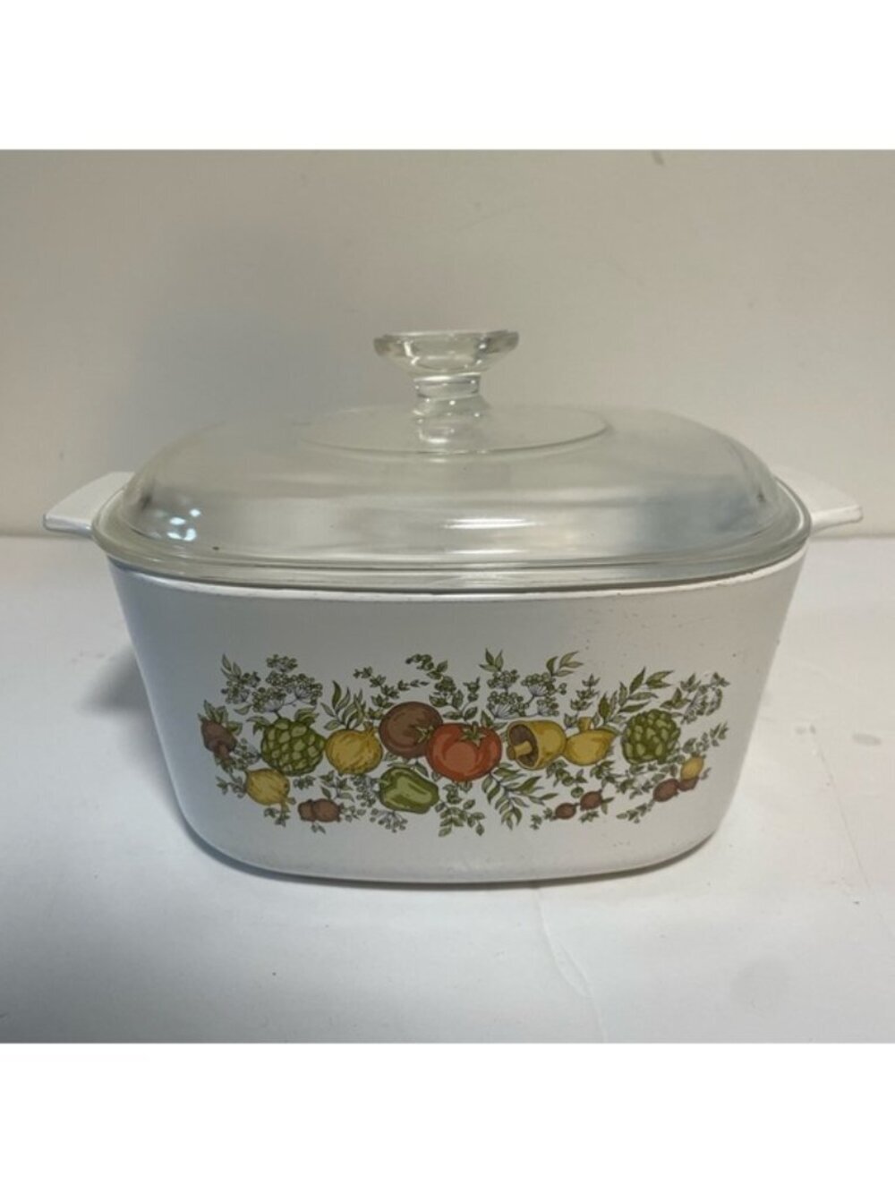 Vintage Corning Ware Spice of Life 2.5L Casserole Dish with Glass Lid